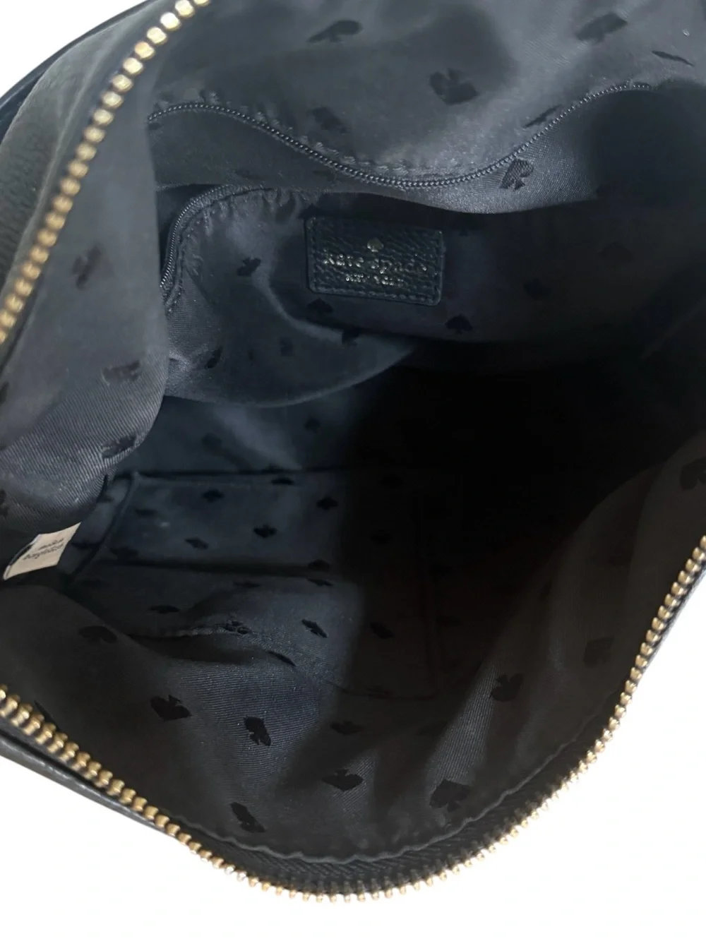 Kate Spade New York Black Pebbled Leather Shoulder Hobo with Chain Accents! EUC!